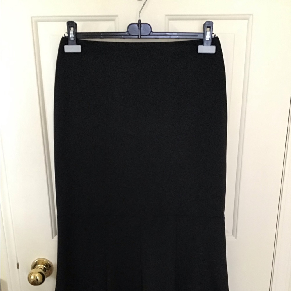 Black mid length black skirt